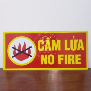 Biển báo Cấm lửa - PCCC