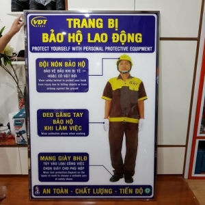 Biển báo mica Trang bị bảo hộ lao động
