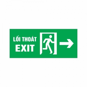 Biển Exit lối thoát chỉ phải