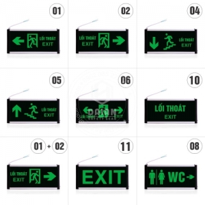 Đèn exit thoát hiểm AED - 819