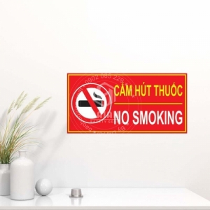Biển báo cấm hút thuốc PCCC - mica