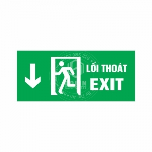 Biển Exit lối thoát chỉ xuống